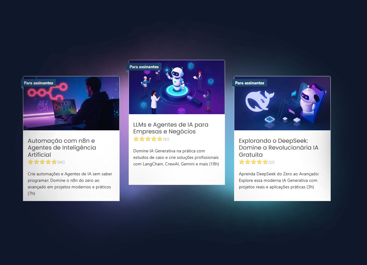 Preview Cursos da Plataforma